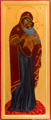 Icône Vierge à l'enfant (en pied)