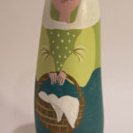 La Lavandière, santon galet original et moderne – la Vie en Douce de Martine Gaussen la la vandière