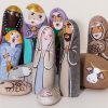 La creche de Noel en galets revisitee par la Vie en Douce