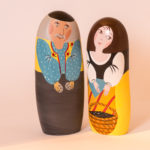 joueur de pétanque et cueilleuse d'olives