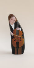 Le santon galet la violoncelliste Le santon galet la violoncelliste